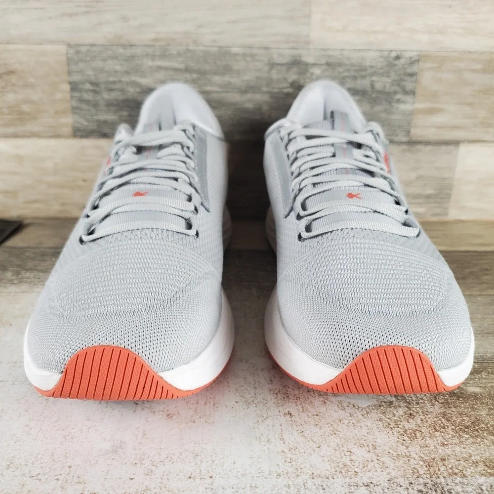 KURU Atom 2 Mens Shoes Sz 13 M Running Dove Gray Bright White Lace Up Sneakers